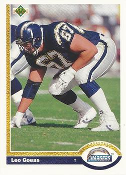 Leo Goeas San Diego Chargers 1991 Upper Deck NFL #216